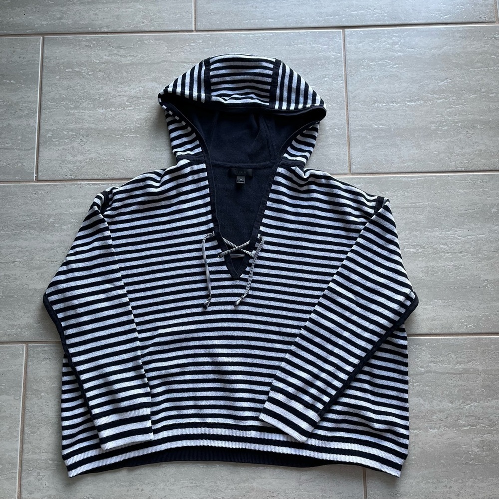 J.Crew Hooded Cropped Sweater